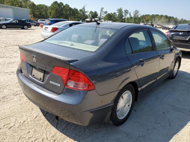 JHMFA36267S019988 - 2007 HONDA CIVIC HYBR GRAY photo 4