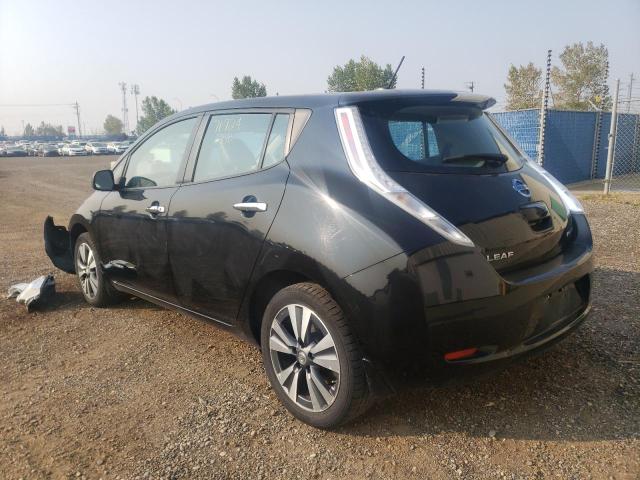 1N4AZ0CP4FC332619 - 2015 NISSAN LEAF S BLACK photo 3