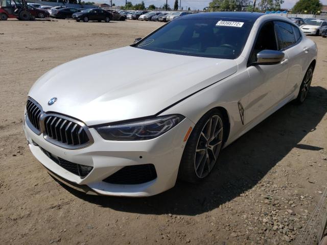 WBAGV8C05LBP48761 - 2020 BMW M850XI WHITE photo 2