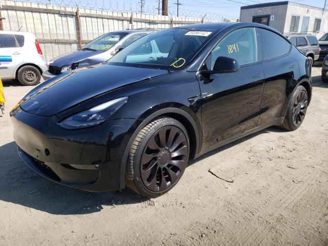 7SAYGDEF0NF320322 - 2022 TESLA MODEL Y أسود صورة 2