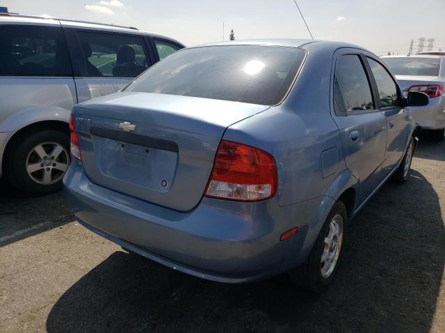 KL1TD56686B590270 - 2006 CHEVROLET AVEO BASE BLUE photo 4