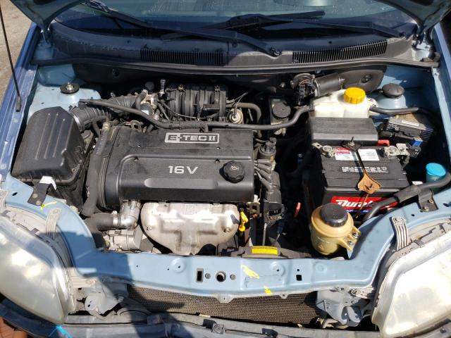 KL1TD56686B590270 - 2006 CHEVROLET AVEO BASE BLUE photo 7