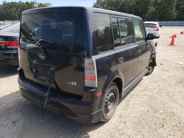 JTLKT324440152150 - 2004 TOYOTA SCION XB BLUE photo 4