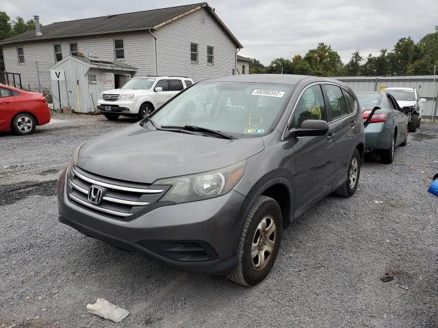 2HKRM4H3XEH693414 - 2014 HONDA CR-V LX GRAY photo 2