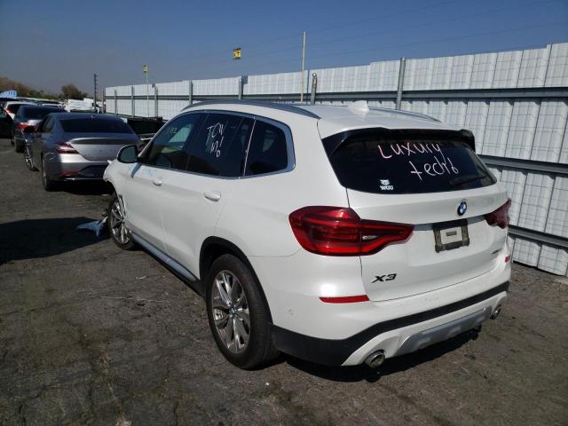 5UXTR7C59KLF35396 - 2019 BMW X3 SDRIVE3 WHITE photo 3