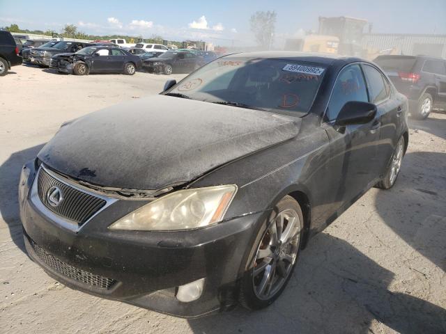 JTHBE262382013385 - 2008 LEXUS IS 350 BLACK photo 2