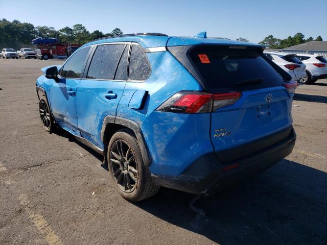 JTMC1RFV6KD509006 - 2019 TOYOTA RAV4 XLE P BLUE photo 3