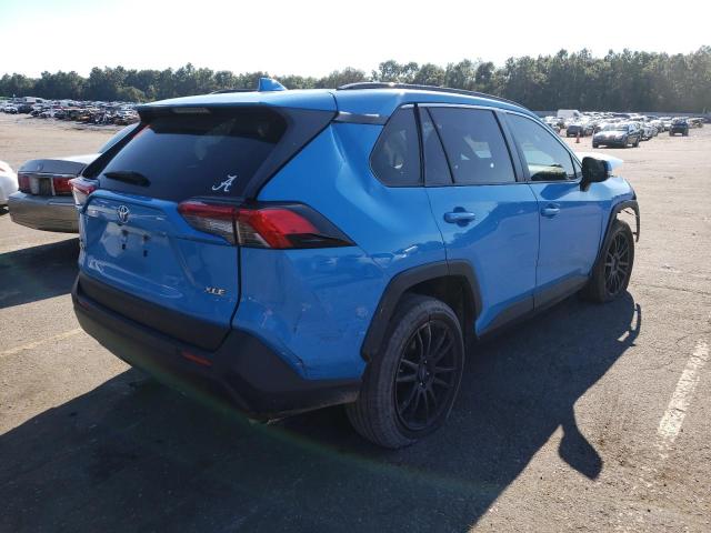 JTMC1RFV6KD509006 - 2019 TOYOTA RAV4 XLE P BLUE photo 4