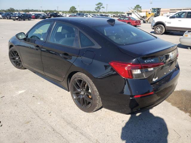 2HGFE2F57NH527368 - 2022 HONDA CIVIC SPOR BLACK photo 3