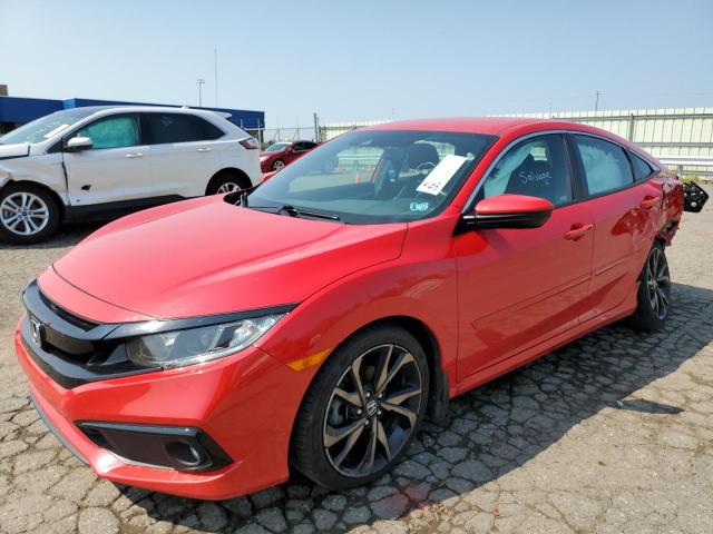 2HGFC2F89KH525696 - 2019 HONDA CIVIC SPOR RED photo 2