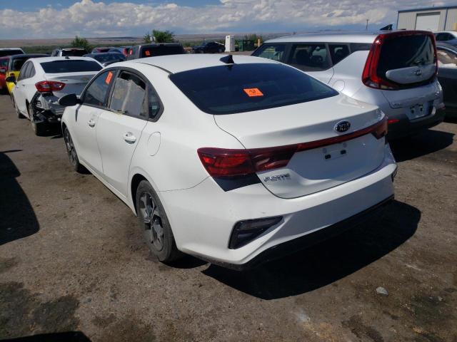 3KPF24AD0ME314550 - 2021 KIA FORTE FE WHITE photo 3