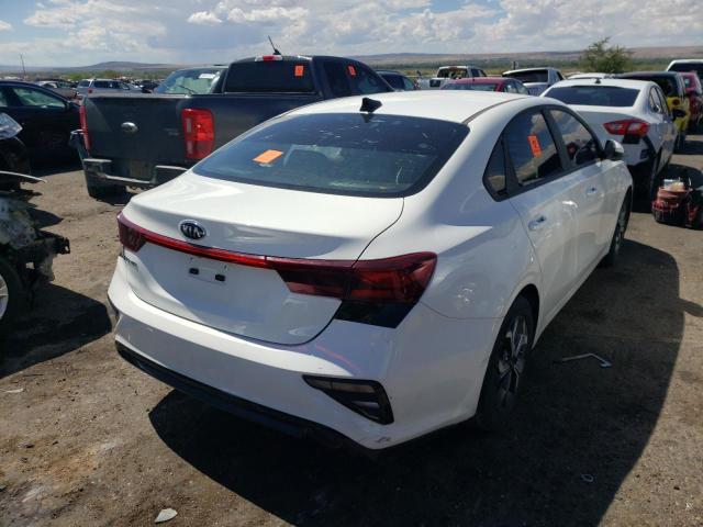 3KPF24AD0ME314550 - 2021 KIA FORTE FE WHITE photo 4