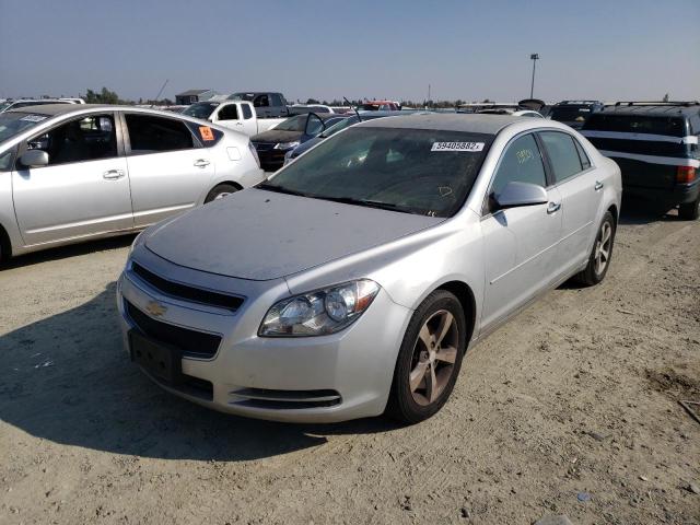 1G1ZC5E0XCF382696 - 2012 CHEVROLET MALIBU 1LT SILVER photo 2