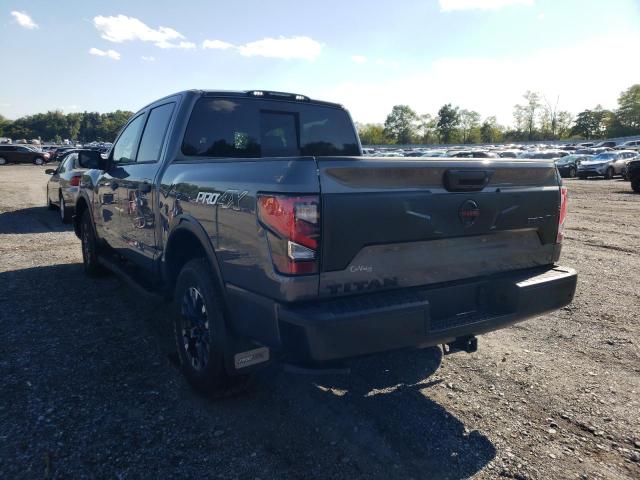 1N6AA1ED8MN536123 - 2021 NISSAN TITAN SV GRAY photo 3