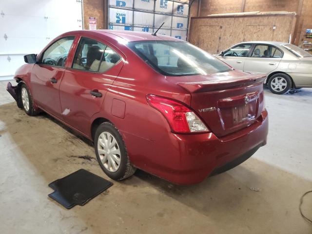 3N1CN7AP9HL825393 - 2017 NISSAN VERSA S BURGUNDY photo 3