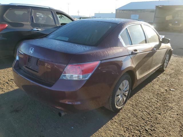 1HGCP2F35AA057412 - 2010 HONDA ACCORD LX BURGUNDY photo 4