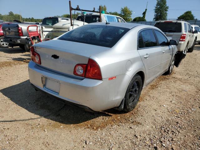 1G1ZC5EB2AF182409 - 2010 CHEVROLET MALIBU 1LT ვერცხლისფერი ფოტო 4