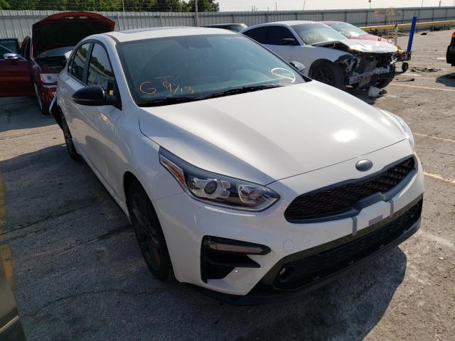 3KPF34AD7ME283245 - 2021 KIA FORTE GT L WHITE photo 1