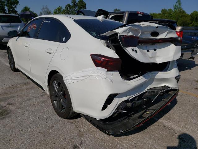 3KPF34AD7ME283245 - 2021 KIA FORTE GT L WHITE photo 3