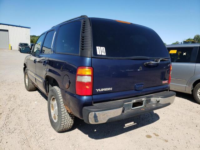 1GKEK13V83R185545 - 2003 GMC YUKON BLUE photo 3