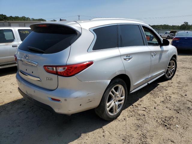 5N1AL0MM3DC300821 - 2013 INFINITI JX35 SILVER photo 4