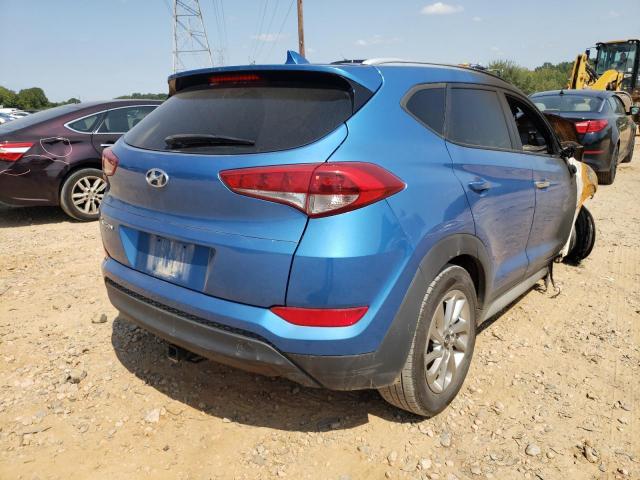 KM8J33A41JU663050 - 2018 HYUNDAI TUCSON SEL BLUE photo 4