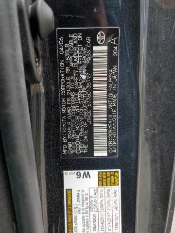 JTKDE167760135197 - 2006 TOYOTA SCION TC შავი ფოტო 10