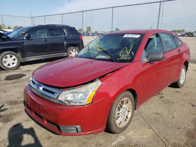 1FAHP3FN7AW199314 - 2010 FORD FOCUS RED photo 2