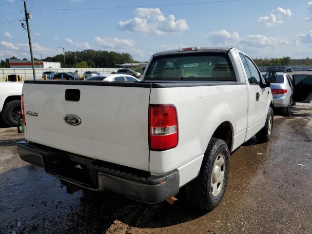 1FTRF12595NC09137 - 2005 FORD F150 WHITE photo 4