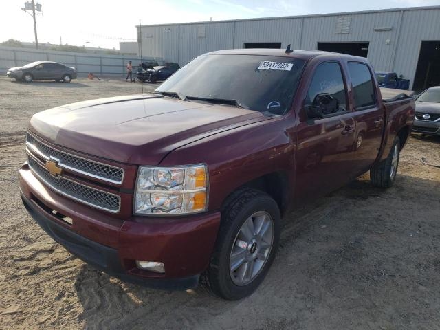 3GCPCTE06DG287653 - 2013 CHEVROLET SILVERADO BURGUNDY photo 2