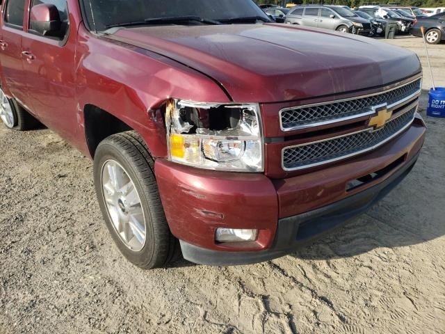 3GCPCTE06DG287653 - 2013 CHEVROLET SILVERADO BURGUNDY photo 9