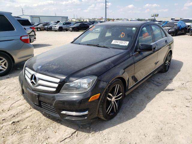 WDDGF4HB6DA781638 - 2013 MERCEDES-BENZ C 250 BLACK photo 2