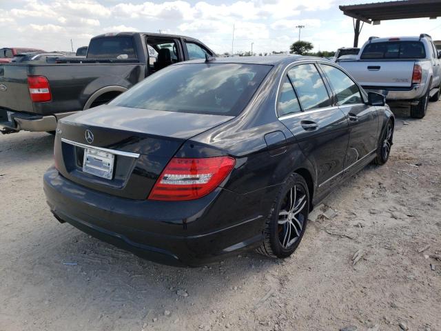 WDDGF4HB6DA781638 - 2013 MERCEDES-BENZ C 250 BLACK photo 4