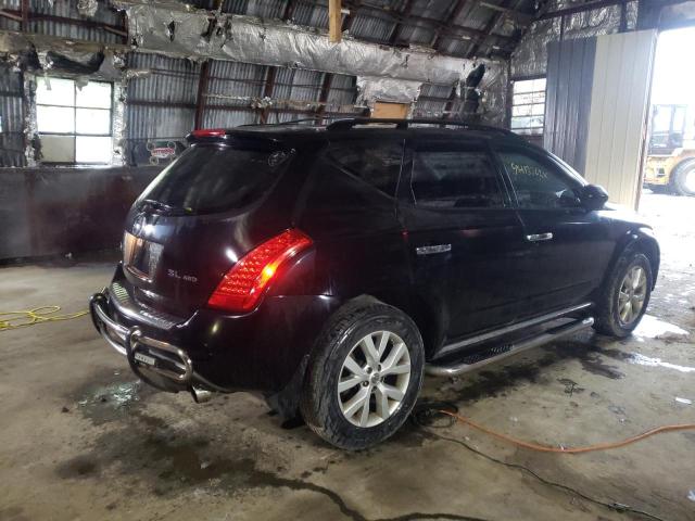 JN8AZ08W07W644015 - 2007 NISSAN MURANO BLACK photo 4