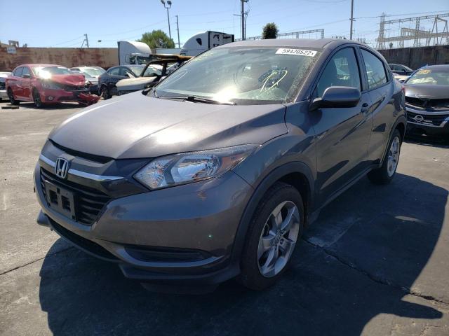 3CZRU5H37GM754098 - 2016 HONDA HR-V LX GRAY photo 2