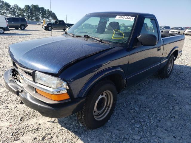 1GCCS14H638136202 - 2003 CHEVROLET S TRUCK S1 BLUE photo 2