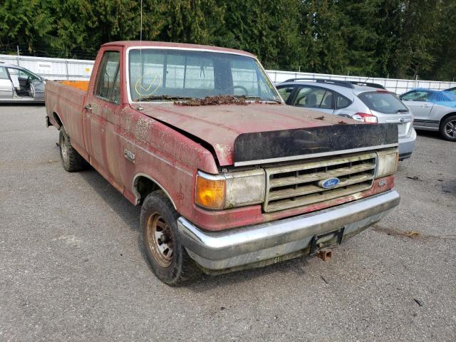 1FTDF15N2KPA69874 - 1989 FORD F150 RED photo 1