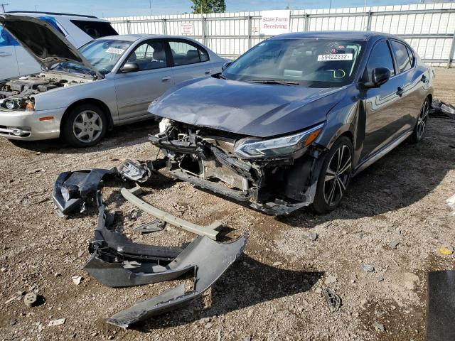 3N1AB8DV3LY299113 - 2020 NISSAN SENTRA SR GRAY photo 2