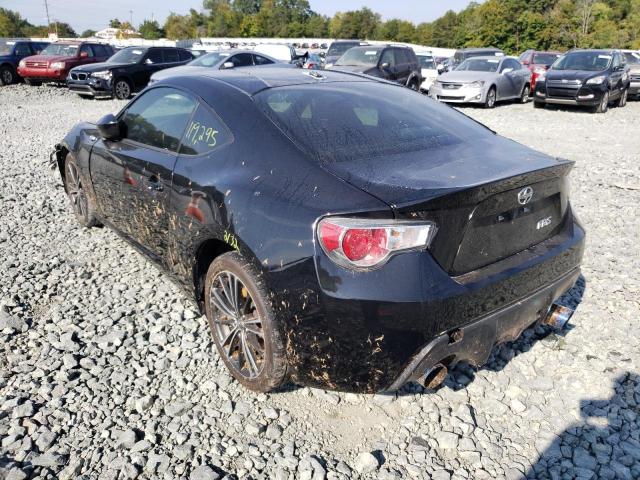 JF1ZNAA16D2719548 - 2013 TOYOTA SCION FR-S BLACK photo 3