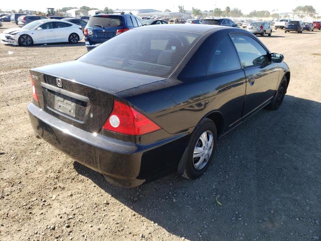 1HGEM22165L039484 - 2005 HONDA CIVIC DX V BLACK photo 4