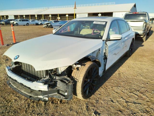 WBA7T2C04LGF96612 - 2020 BMW 740 I WHITE photo 2