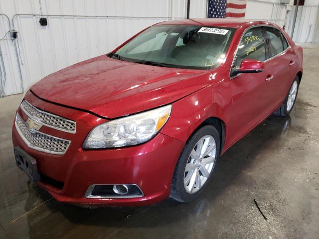 1G11H5SA5DF265671 - 2013 CHEVROLET MALIBU LTZ წითელი ფოტო 2