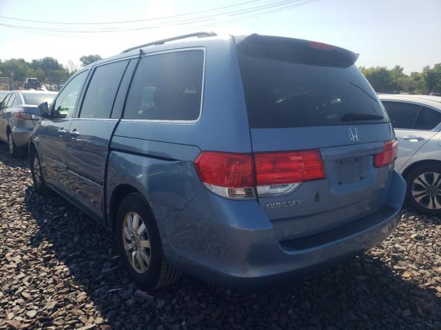 5FNRL38629B048302 - 2009 HONDA ODYSSEY BLUE photo 3