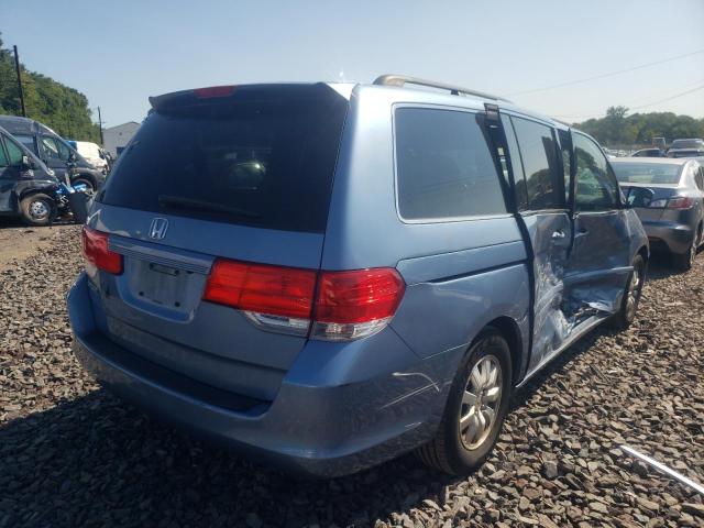 5FNRL38629B048302 - 2009 HONDA ODYSSEY BLUE photo 4