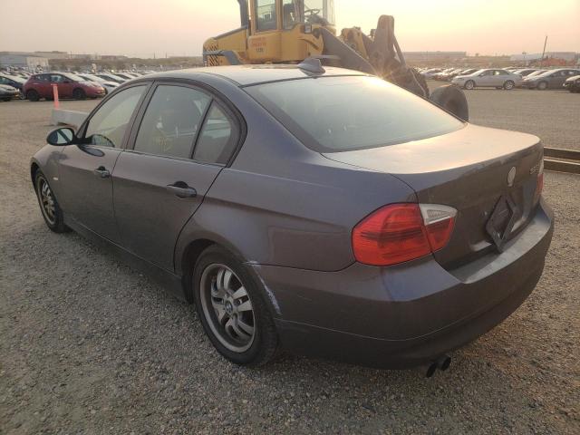 WBAVH135X7KC96560 - 2007 BMW 323 I GRAY photo 3