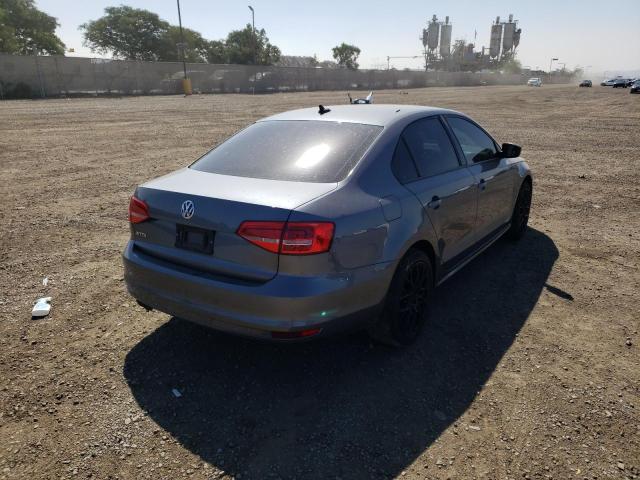 3VW2K7AJ2FM320765 - 2015 VOLKSWAGEN JETTA BASE 灰色 照片 4