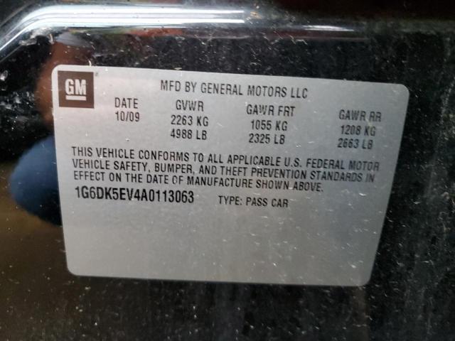 1G6DK5EV4A0113063 - 2010 CADILLAC CTS PERFOR Siyah fotoğraf 10