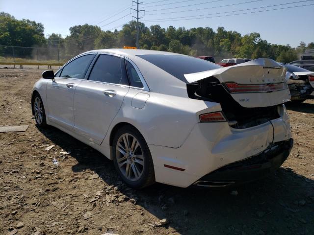 3LN6L2LU4DR803570 - 2013 LINCOLN MKZ HYBRID WHITE photo 3