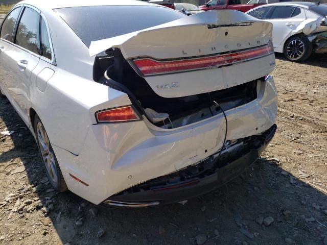 3LN6L2LU4DR803570 - 2013 LINCOLN MKZ HYBRID WHITE photo 9