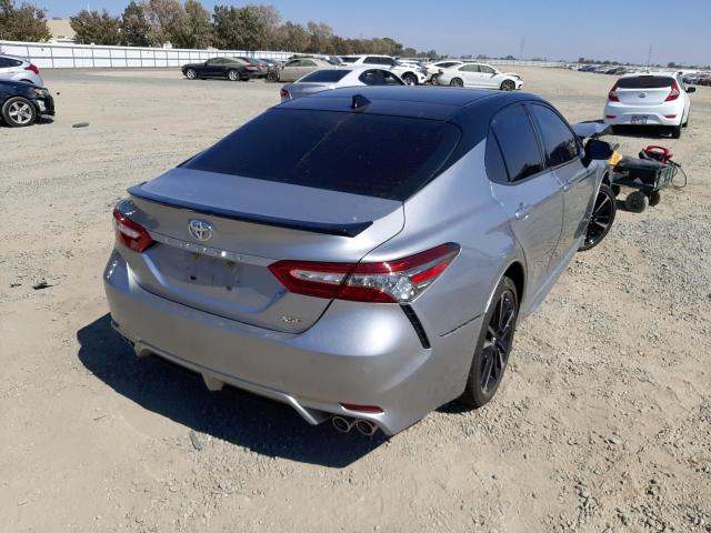 4T1B61HK1KU249479 - 2019 TOYOTA CAMRY XSE SILVER photo 4